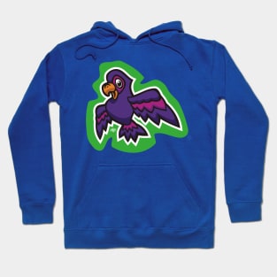 Little Purple Parrot Hoodie